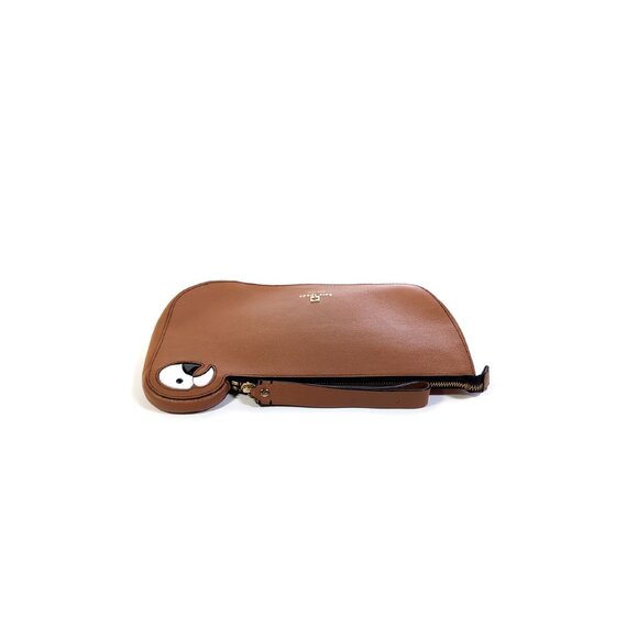 Kate Spade Macaw Parrot Cay Bird Leather Clutch